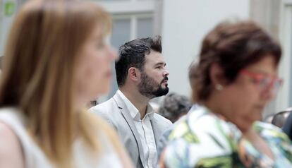 Gabriel Rufián, el passat 4 de juliol al Parlament.