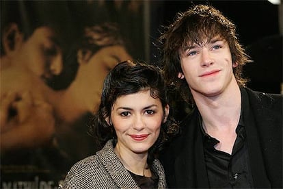 Audrey Tautou y Gaspard Ulliel, en el estreno en Hamburgo de <i>Largo domingo de noviazgo.</i>