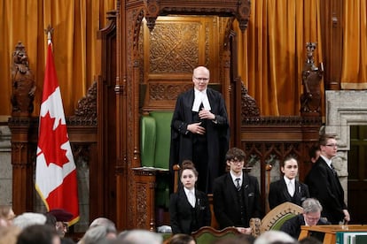 Una sesi&oacute;n del Parlamento canadiense en Ottawa. 