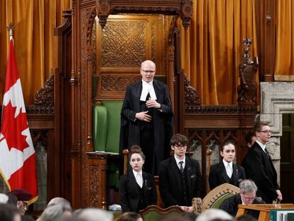 Una sesi&oacute;n del Parlamento canadiense en Ottawa. 