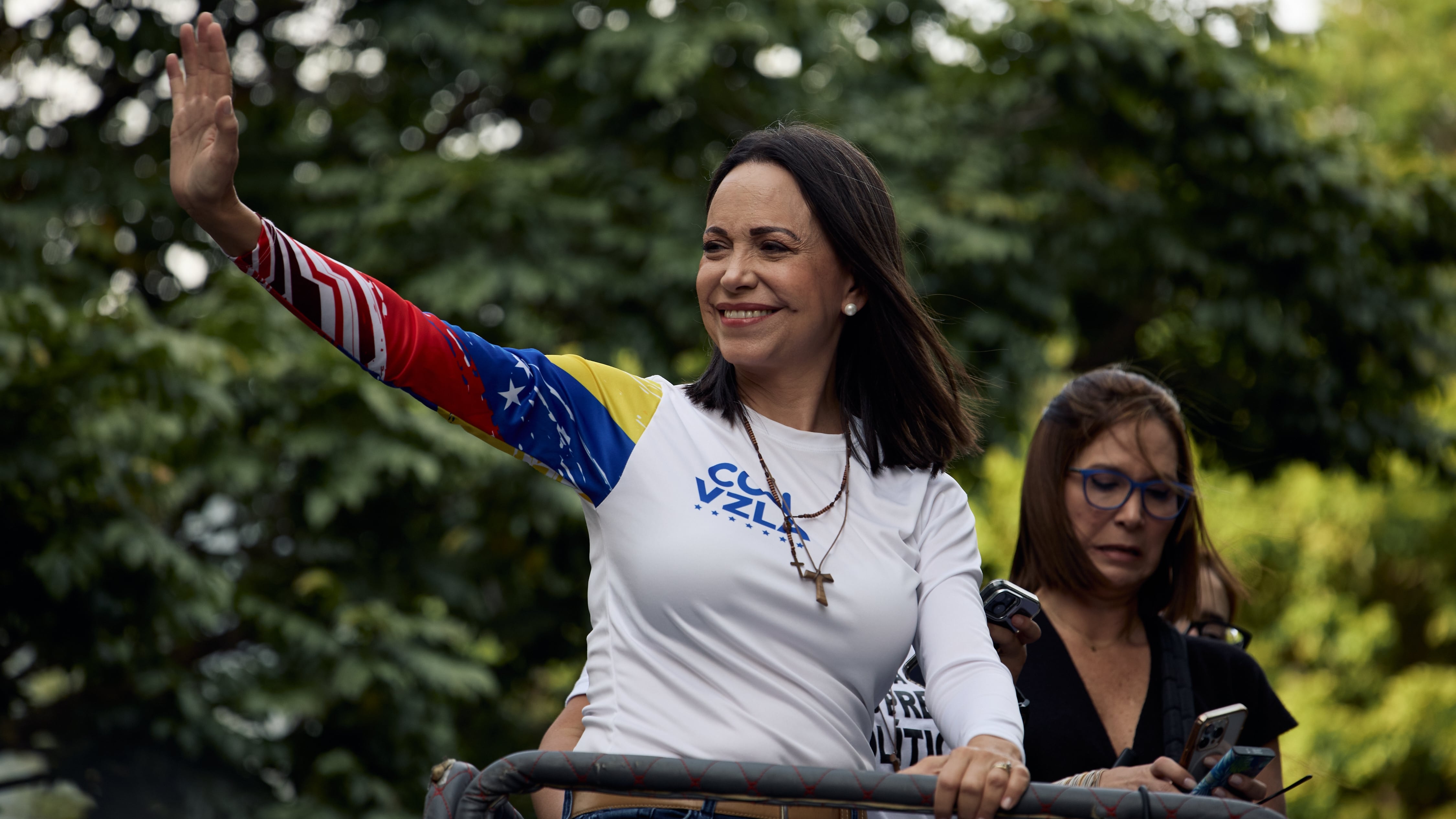 María Corina Machado, en Caracas, el 25 de julio de 2024.