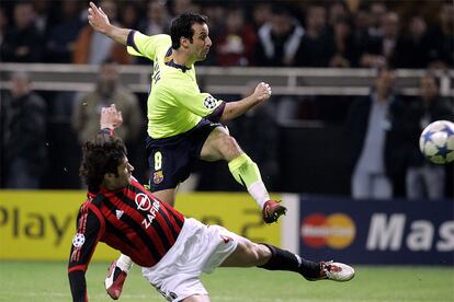 En 2006, el Barça conquistó su segunda 'Champions' tras vencer al Arsenal en la final. Previamente tuvo que eliminar al Milan de Kaká, que cayó en San Siro (0-1) gracias a una genialidad de Ronaldinho bien culminada por Giuly, autor del gol.