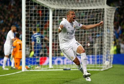 La rabia de Pepe tras el segundo gol.