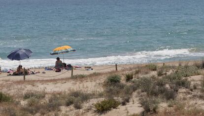 La platja dels Muntanyans de Torredembarra, en una imatge d'arxiu.