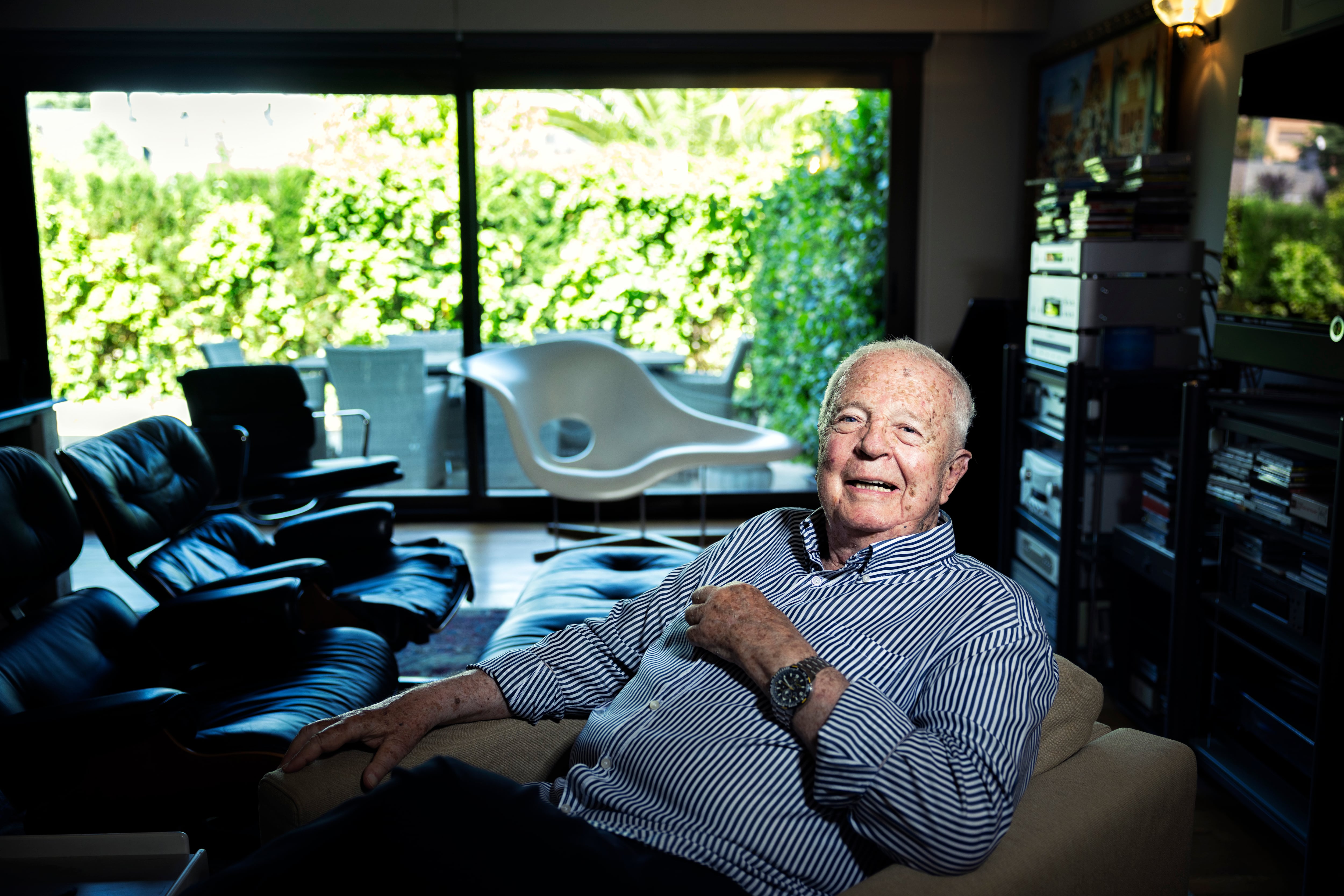 Enrique Loewe Lynch, presidente de honor de la Fundación Loewe, fotografiado el 9 de junio en su casa de Madrid.