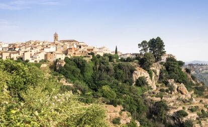 Vista del pueblo albaceteño de Letur.