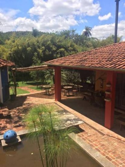 Foto enviada por Camila ao namorado por volta das 11h15 da sexta-feira (25) da pousada Nova Estância, em Brumadinho.