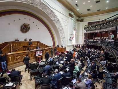 Hemiciclo de sesiones de la Asamblea Nacional de Venezuela.