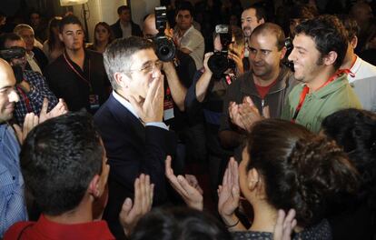 Patxi López tras conocer los resultados electorales.