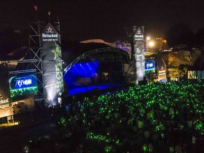 El escenario verde es el escenario que acoge a los principales cabezas de cartel del BBK LIVE, el festival musical más internacional de Bilbao.