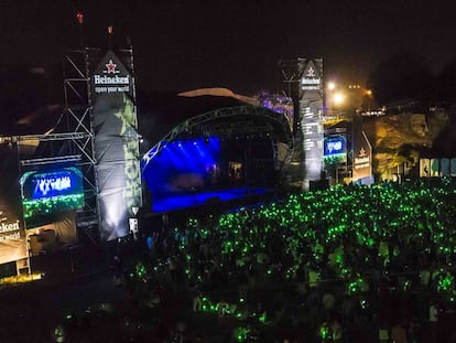 El escenario verde es el escenario que acoge a los principales cabezas de cartel del BBK LIVE, el festival musical más internacional de Bilbao.