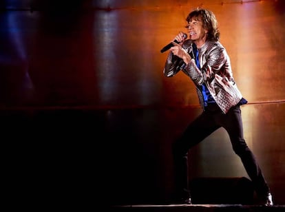 Mick Jagger, em um show dos Rolling Stones em Lisboa, em maio de 2014.