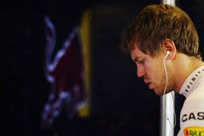 Vettel, durante el Gran Premio de Abu Dabi.