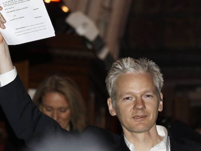 Julian Assange, en 2010 en Londres.