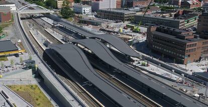 Estación de tren al sur de Oslo construida y entregada por OHLA en agosto de 2022.