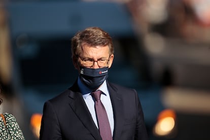 El presidente de Galicia, Alberto Núñez Feijóo, a su llegada a la Conferencia de Presidentes del pasado julio.