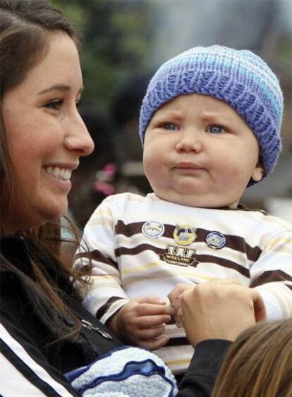 Bristol Palin y su hijo Tripp.