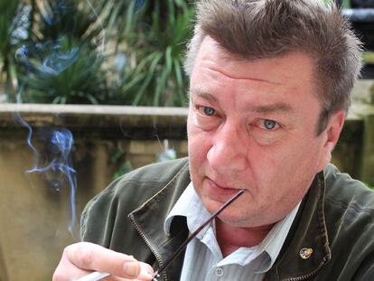 Aki Kaurismäki, ayer en San Sebastián.