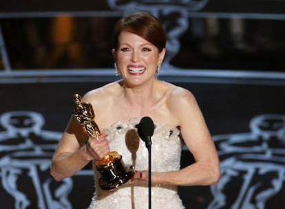 Julianne Moore, ganadora del Oscar a mejor actriz por su papel en 'Siempre Alice'.