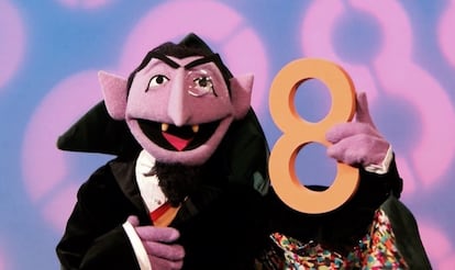 Count von Count, el popular personaje de 'Barrio Sésamo', en un fotograma de la serie.