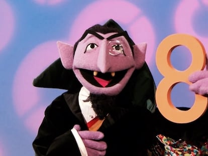 Count von Count, el popular personaje de 'Barrio Sésamo', en un fotograma de la serie.