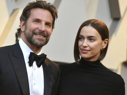 El actor y cineasta Bradley Cooper y la modelo Irina Shayk durante la gala de los Oscar en febrero de este año.
