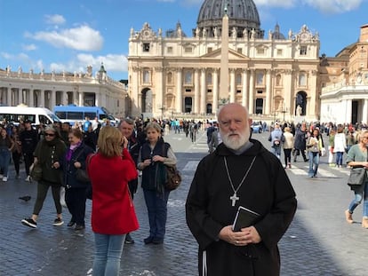 Celestino Aós, el pasado lunes en el Vaticano.