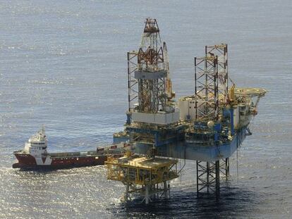 La plataforma del almacén subterráneo de gas natural del Proyecto Castor.