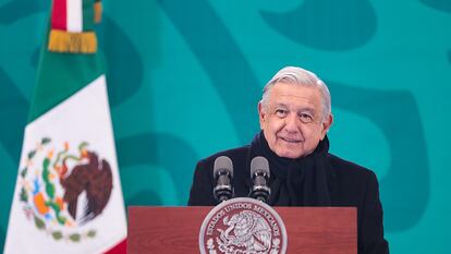 El presidente de México, Andrés Manuel López Obrador, durante una conferencia en Hermosillo, este viernes.