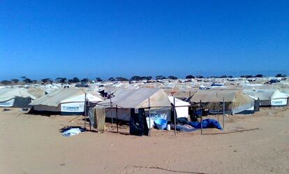 El campo de refugiados de Shousa, en Túnez, que alberga a los últimos refugiados de Libia.