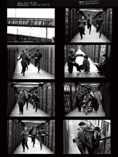 Negativos de la fotos tomadas para la cinta 'Jules y Jim'.