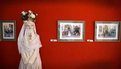 La figura de La Moma en el Museu Valencià de la Festa de Algemesí.
