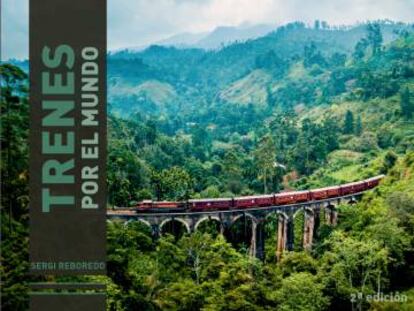 "Trenes por el mundo" portada del libro publicado por la editorial Anaya Touring.