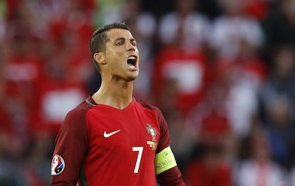 Cristiano Ronaldo durante el partido Portugal-Austria