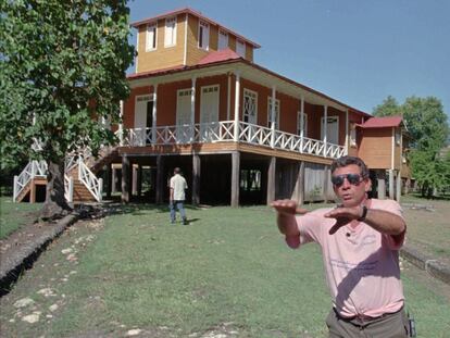 La casa rural donde nacieron Fidel y Raúl Castro, que fue convertida en un monumento nacional, en una imagen del 25 de julio de 1996. 