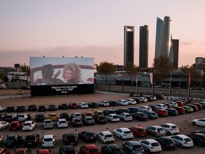 Vista general del autocine de Madrid.