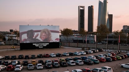 Vista general del autocine de Madrid.
