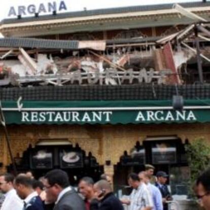 Café Argana, en la plaza de Yemá el Fna, Marraquech.