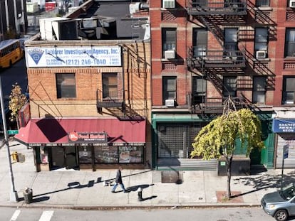 Esquina de la 11&ordf; Avenida con la Calle 51 de Nueva York. 