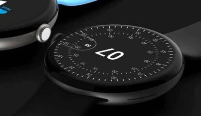 Render del Pixel Watch de Google.