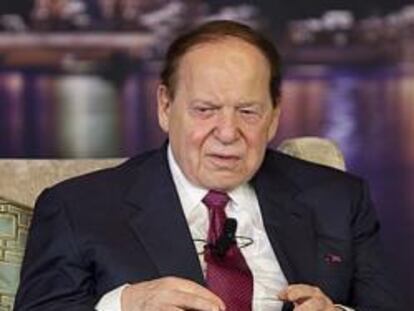 Sheldon Adelson, en uno de sus complejos en China