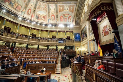 Pedro Sánchez durante el debate de investidura del pasado 15 de noviembre en el Congreso de los Diputados.