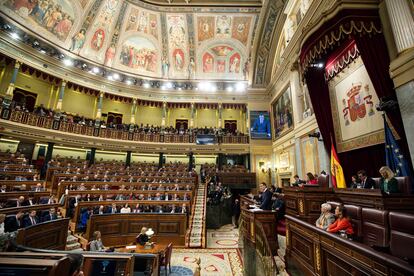 Pedro Sánchez durante el debate de investidura del pasado 15 de noviembre en el Congreso de los Diputados.