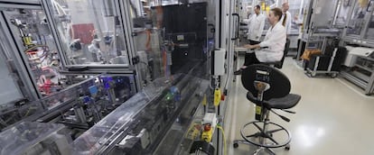 Fábrica Bosch de componentes electrónicos en su planta de Madrid.