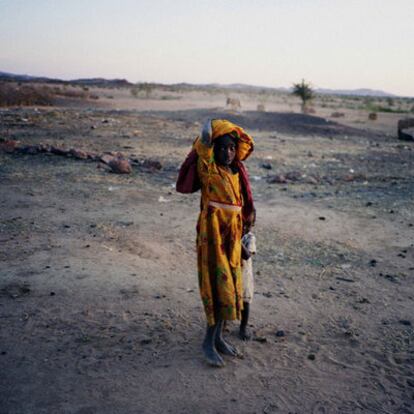 Fotografía de Stanley Greene en la muestra "Darfur. Imágenes contra la impunidad".