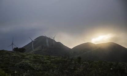 A wind farm in El Hierro.