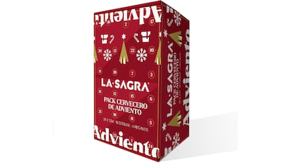 Vista del calendario de adviento de cervezas La Sagra.