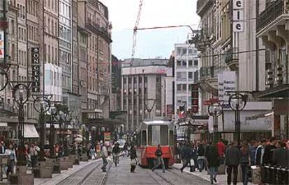 La Rue de Rive, una de las principales arterias comerciales del centro de Ginebra.