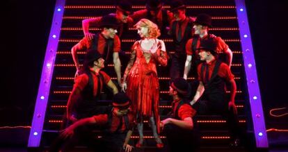 La actriz Vicky Peña en un momento de 'Follies', en el Teatro Español.