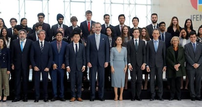 Inauguración de la XXVIII edición del Harvard WorldMUN en Madrid con el Rey y varias personalidades. 